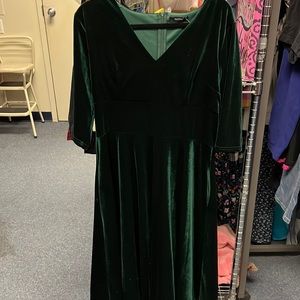 💜Noctflos Green Velour Dress XL
